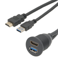 Base de Muntatge Multifuncional amb HDMI 2.0 i USB 3.0: Connectivitat Avançada per a Xassís i Panells amb Protecció Contra la Pols