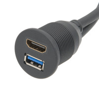 Base de Montage Multifonctionnelle avec HDMI 2.0 et USB 3.0: Connectivité Avancée pour Châssis et Panneaux avec Protection Anti-Poussière