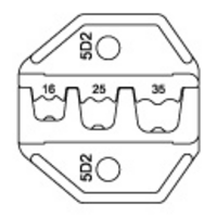 Ver informacion sobre Pince à sertir pour embouts de fils non isolés, pré-isolés et isolés avec AWG 6 / 4 / 2