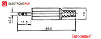 2.5mm stéréo Mâle