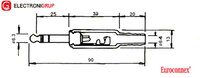 6.35mm stéréo Mâle