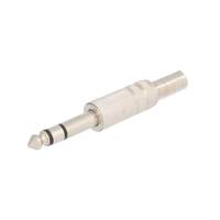 Nickel, 6.35mm Stereo Plug