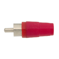 Economic RCA phono plug , red