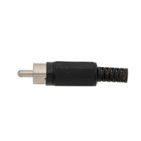 Economic RCA phono plug, black