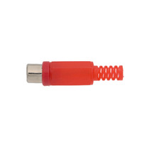 Economic RCA phono jack, red