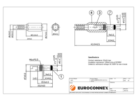 DC PLUG 2.5x5.5 (L= 9mm), ECONOMIC