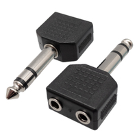 Ver informacion sobre 6.4mm ESTEREO MACHO - 2x 3.5mm ESTEREO HEMBRA