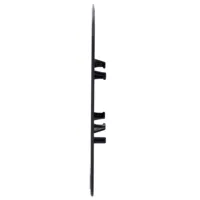 Ajax Brandplate. Placa frontal personalizable para StreetSiren DoubleDeck. Color negro. Pack de 10ud