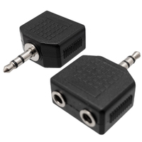 3.5mm STEREO MALE - 2x3.5mm STEREO FEMALE, ECONOMIC