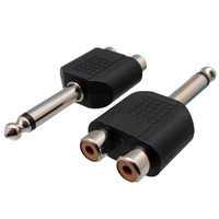 Ver informacion sobre 6.4mm MONO MASCLE - 2x RCA FEMELLA