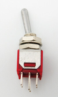 Ver informacion sobre 6P MINI TOGGLE SWITCH (DPDT) ON-ON, 120V. 3A