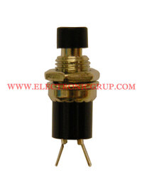 Ver informacion sobre PULSADOR MINI, 125V. 1A, NORMALMENTE CERRADO, COLOR NEGRO