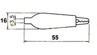 PINZA COCODRILO GRANDE, ROJO