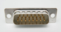 15P. D-SUB MALE, STANDARD SOLDER TYPE, STAMPED PIN