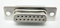 15P. D-SUB FEMALE, STANDARD SOLDER TYPE, STAMPED PIN