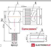 RG-58, BNC MASCLE CRIMPAR, ACOLZAT