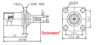 BNC FEMALE, CHASSIS MOUNT