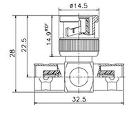 BNC Mâle- 2BNC Femelle (UG274B/U)