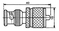 BNC MALE - UHF MALE