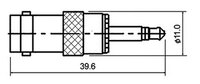 BNC Femelle - 3.5 Mono Mâle