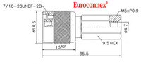 RG-58, TNC MASCLE ROSCAR