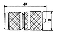 UHF Mâle - TNC Mâle