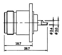 N FEMALE CHASSIS MOUNT