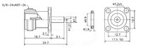 N HEMBRA CHASSIS, TIPO TORNILLO