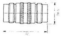 TWINAX double Femelle (IBM 82-5588)