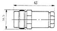 TWINAX FEMALE CLAMP TYPE