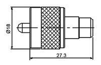 UHF MASCLE - RCA FEMELLA