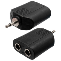 Ver informacion sobre 3.5mm MONO PLUG - 2x6.4mm MONO JACK