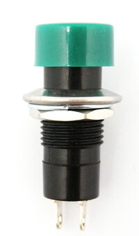 Ver informacion sobre PULSADOR, INTERRUPTOR ON-OFF, 125V. 3A, COLOR VERDE