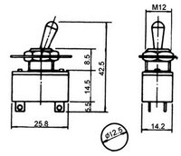 INTERRUPTOR 4P (DPST) ON-OFF, 120V. 3A