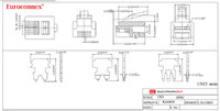 RJ-12, FOR FLAT CABLE 6P6C