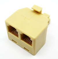 Ver informacion sobre "T" ADAPTOR, MALE- 2 FEMALE 6P4C