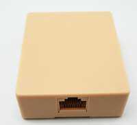 MODULAR WALL JACK WITH ADHESIVE, 8P8C, IVORY COLOUR