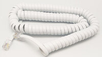 MODULAR COILED EXTENSION CORD 4P4C, 3.5m, SNOW WHITE