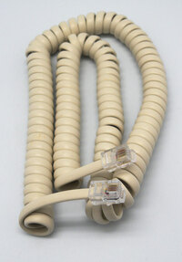 Ver informacion sobre MODULAR COILED EXTENSION CORD 4P4C, 3.5m, IVORY COLOUR