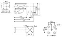 F FEMALE, FOR PRINTED CIRCUIT