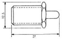 F CARGA FINAL, PARA MACHO, 75-OHM