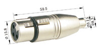 RCA Jack to 3p XLR Female