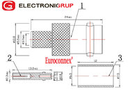 RG-59, BNC Female crimp type (1P/BAG)