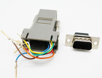 ADAPTOR, DB9 MALE TO RJ45 FEMALE 8C