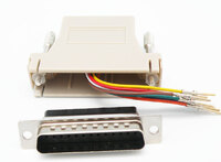 ADAPTADOR,  DB25 MACHO A RJ45 HEMBRA 8C.