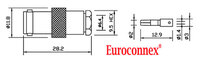 RG-59, BNC FEMALE CLAMP TYPE