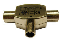 Ver informacion sobre T- TYPE 2 WAY SPLITTER (MALE TO DOUBLE FEMALE)