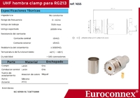 LMR400 /RG-213, UHF Female Crimp type (1P/BAG)