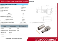 RG58 / LMR200, SMA Mâle à Sertir