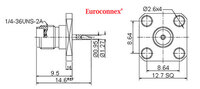 SMA FEMALE CHASSIS MOUNT